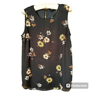 Who What Wear Floral Tank Top size small